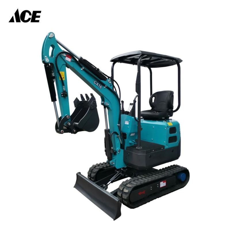 Chinese Manufacture 1.6ton Crawler Small Digger Mini Excavator Machine Factory