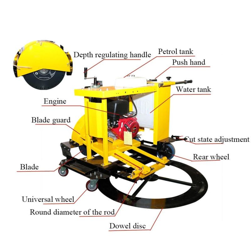 High Quality Road Round Manhole Covers Cutting Machine Concrete Saw Cutting Machine