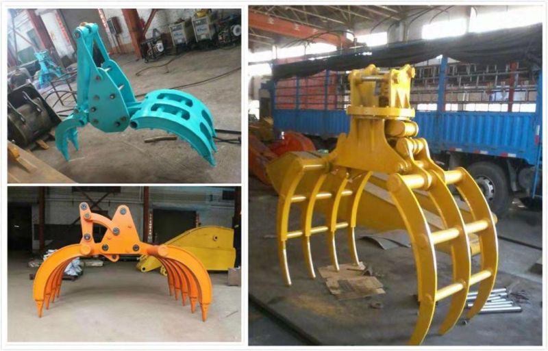 4 Ton-40 Ton Excavator Hydraulic Grapple Excavator Grapple Hydraulic Excavator Parts for Cat Volvo Doosan Hyundai Liugong Excavator