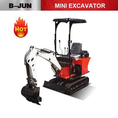 Home Use 0.8 Ton Excavator Hydraulic Crawler Narrow Access Mini Digger Digging Tool for Garden