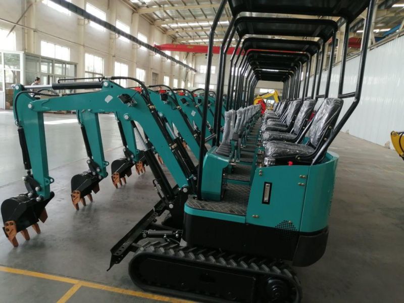 Mini Excavator 1 Ton with 0.025 Cbm Bucket China Manufacturers Mini Digger Crawler Excavators Machine for Sale