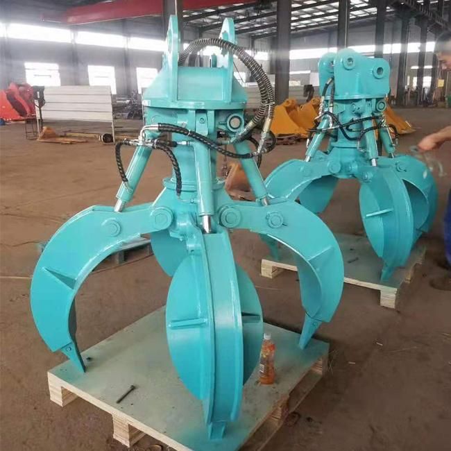 Customized Measurement Hydraulic 4-Rope Orange Peel Grab Bucket