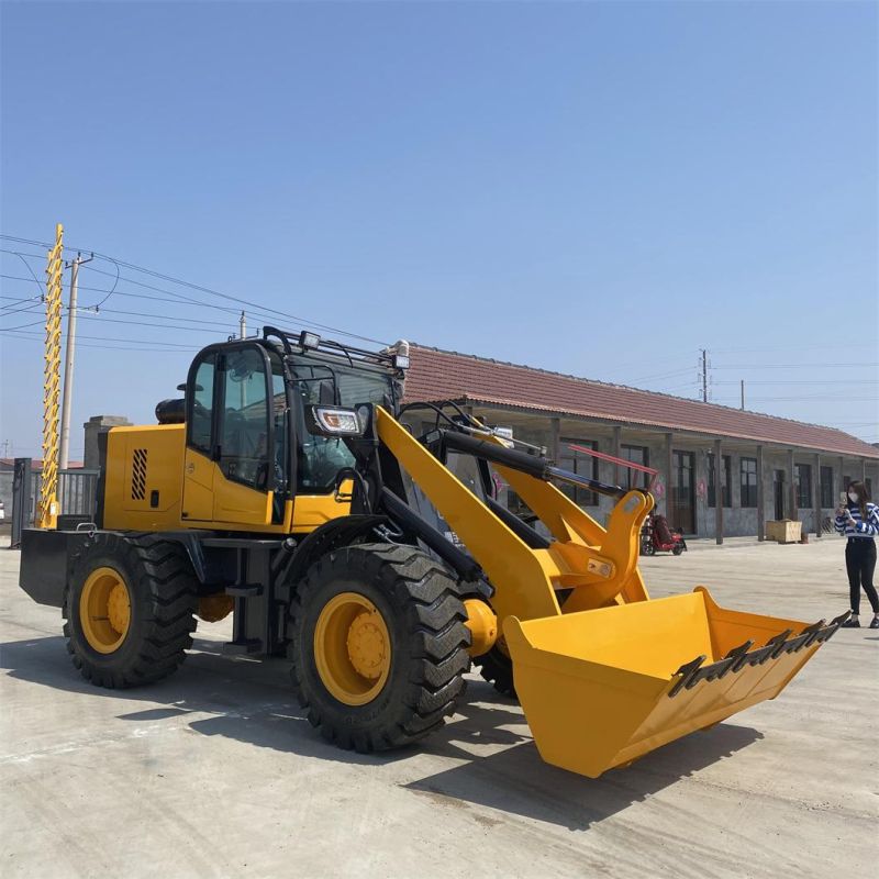 1.2/1.8/2 Ton Ultra-Low Profile Wheel Loader, Small Forklift for Basement, Mini Wheel Loader