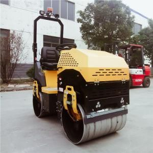 1 Ton Articulated Double Drum Vibration Road Roller Hydraulic Steering Compacting Machinery Compactor