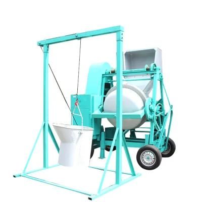 Self Loading Concrete Mixer with Loading Hopper