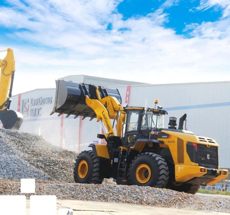 Liugong 8 Ton 886h Front Wheel Loader with Cummins Engine for Sale