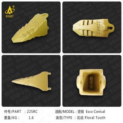 22src Hitachi Ex60/75 Series Rock Chisel Bucket Tooth Point, Construction Machine Spare Parts, Excavator and Loader Bucket Adapter and Tooth