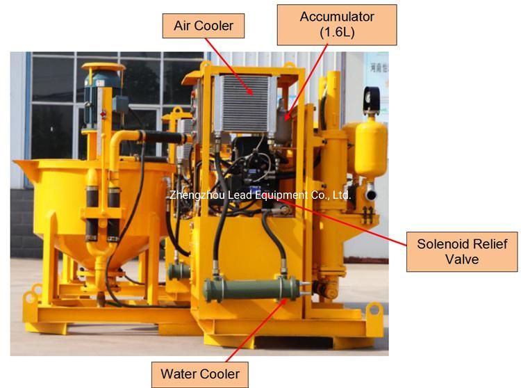 LGP400/700/80dpl-E Tunnel Lining Used Grout Plant Unit