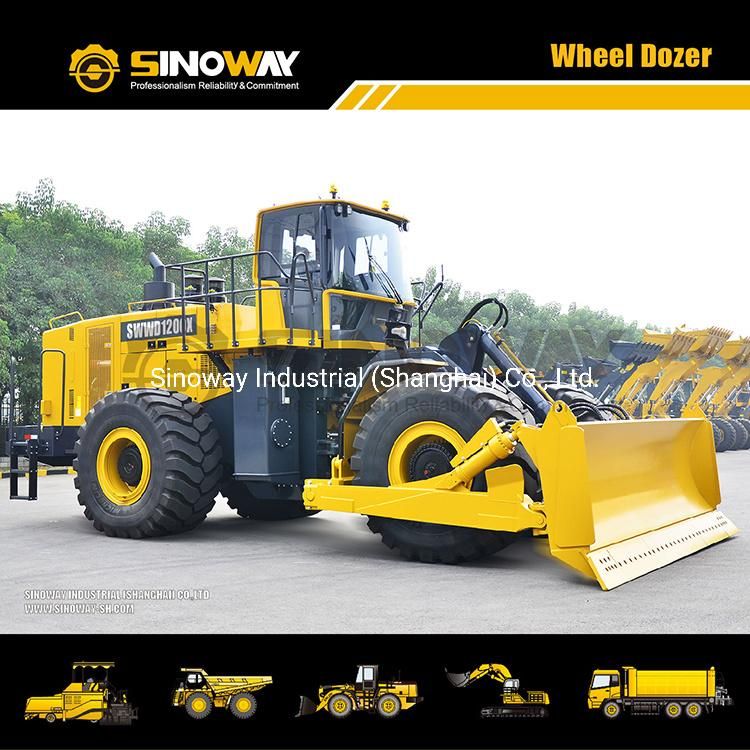 Mining Wheeled Dozer 530 HP Rubber Tired Dozer for Sale