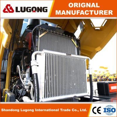 Lugong 2ton Capacity Mini Front End Wheel Loader with Grass Fork for Farm/Garden/Agriculture