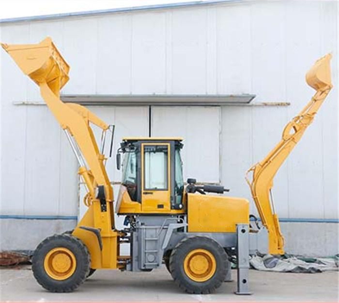 Factory Price 3.5 Ton 4 Wheel 37kw Smallest Mini Backhoe Loader
