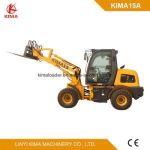 Kima15A Small Loader Passed Ce Test with Parallel Linkage 1.5 Ton Full View Cabin