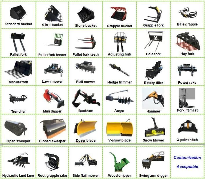 Telescoping Loader Chinese Manufacturer 4 Wheel Drive Small Backhoe Loader 1.5ton Telescopic Wheel Loader with Hydraulic Breaking Hammer Attachment