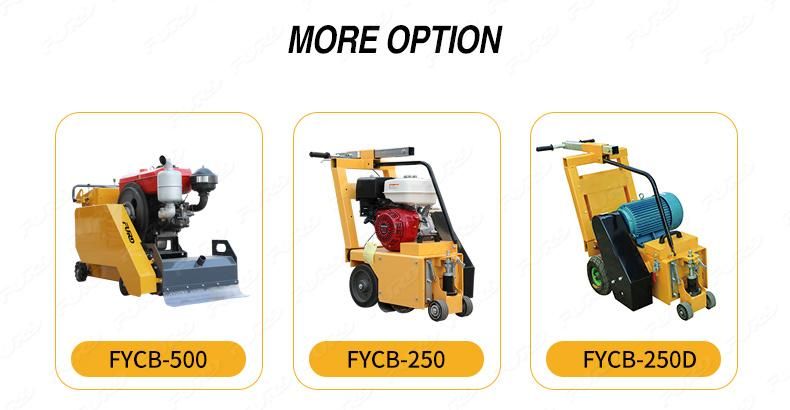 Gasoline Road Milling Machine Portable Mini Walk-Behind Concrete Scarifier for Sale