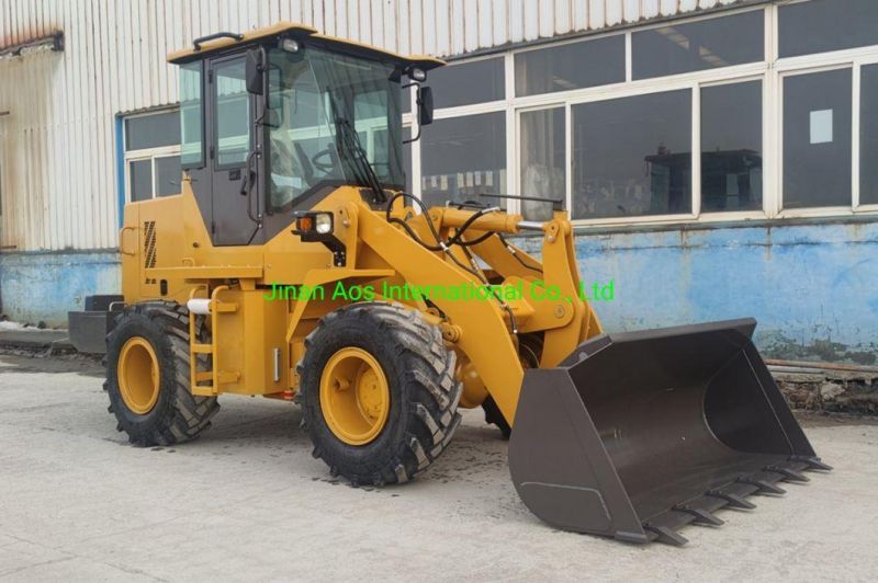 2022 2ton Mini Front End Loading Machine Wheel Loader for Construction