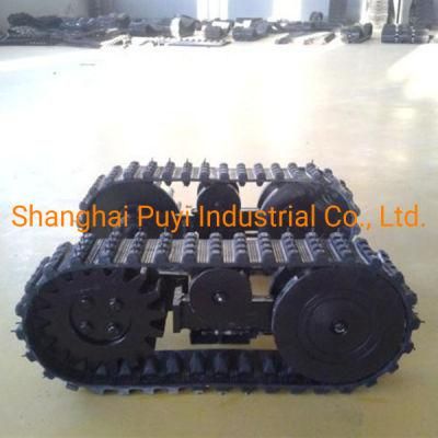 Small Rubber Track Undercarriage/Chasis Dp-Xcl-100 Lawn Mover Platform