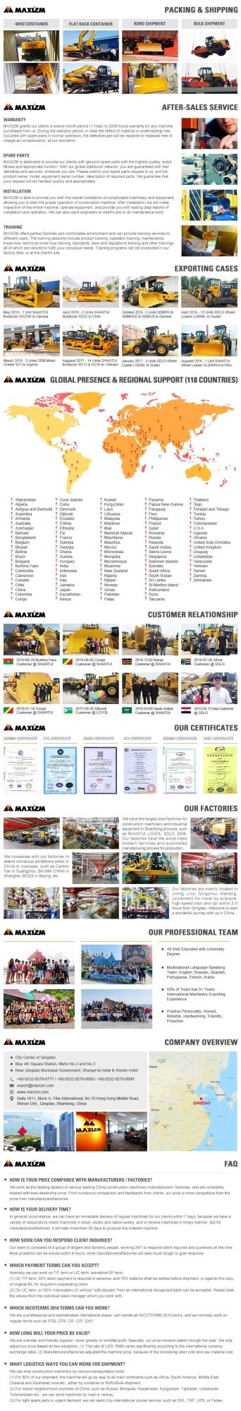 Road Construction Machinery Price Xs143j Shantui 140HP Grader Sg14