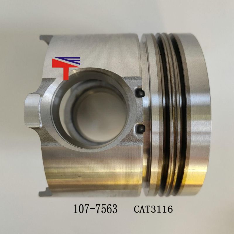 High-Performance Diesel Engine Engineering Machinery Parts Piston 107-7563 for Excavator Parts M318 M220 Engine Parts Cat3116 Generator Set