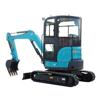 Fw30u (new) -Cabin Household Trencher Agricultural Small Digging Machine EPA Mini Excavators with Leveling Bucket 800mm for Sale