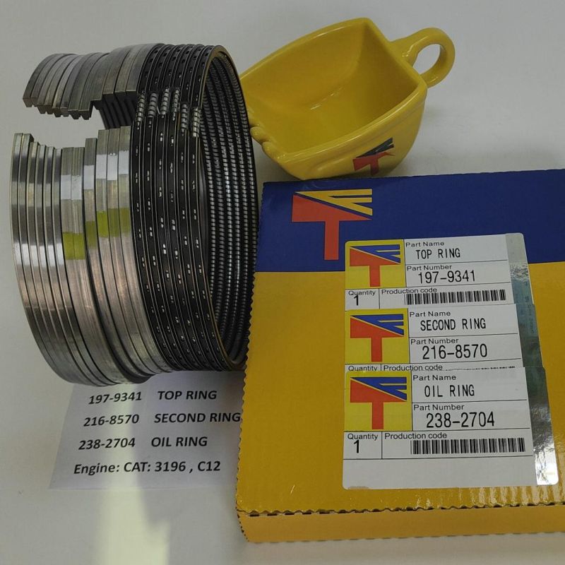 High Quality Diesel Engine Mechanical Parts Piston Ring 238-2704 216-8570 197-9341 for Excavator Engine C12 3196 Generator Set