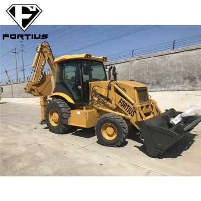 China Customized New Compact Small Backhoe Wheel Loader Loaders with Attachment 1cbm 2cbm 3cbm Best Price