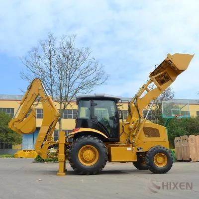 Chinese Hot Sale Big Front End and Backhoe Loader Digger with Extra Hydraulic Line for Front Attachments Wz40-28