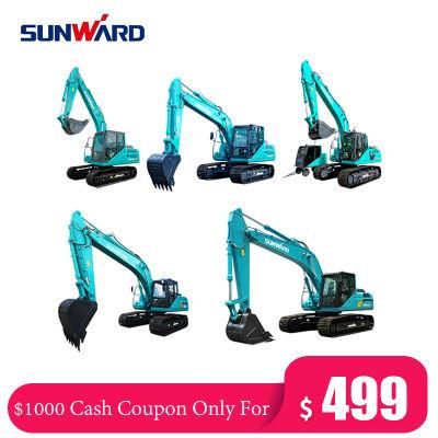 Cash Coupon Sale! Sunward Chinese Swe08b 1on Crawler Mini Excavator with Factory Prices