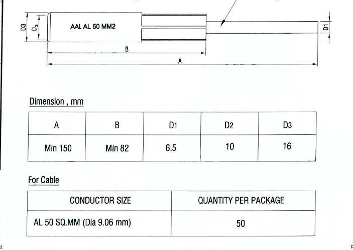 Electronic Connector Non-Insulated Cable Electronic Aluminum Terminal Connecter