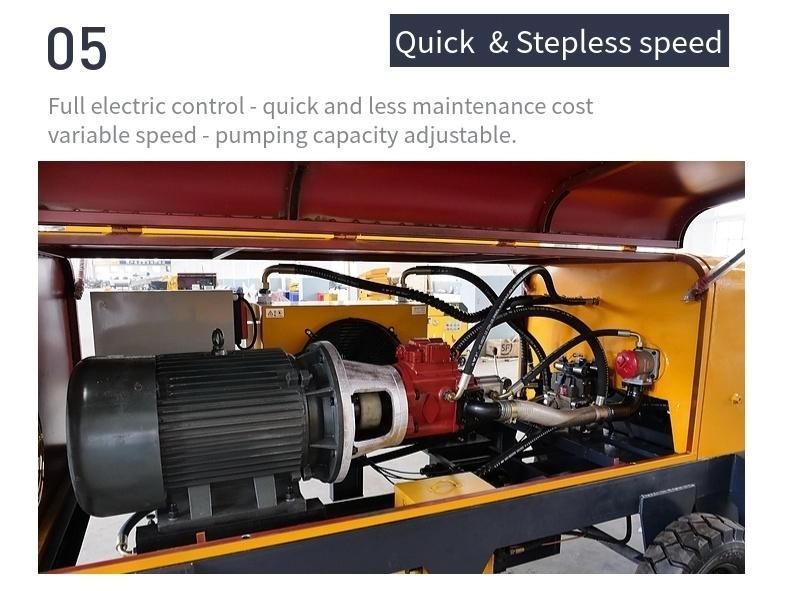 China New Good Performance Small Concrete Pump, Mini Concrete Pump, Concrete Pump for Sale