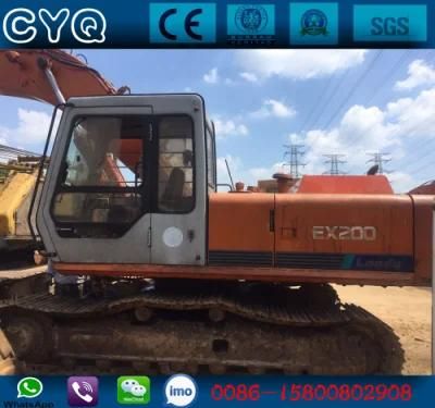 Used Japan Made Hydraulic Excavators Hitachi Ex200-1 Excavator with Original Paint