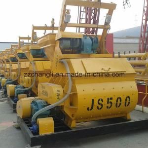 Js500 Manufacture of Concrete Mixers, Twin Shaft Concrete Mixer