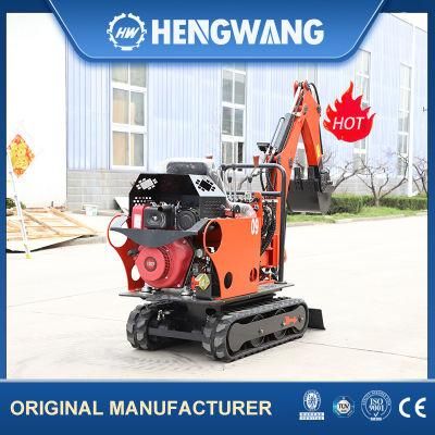 Simple Operation Hydraulic Diesel 750kg Mini Excavator