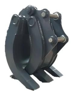 Grapple Bucket with Thumb, Excavator Grab Bucket, Hydraulic Thumb