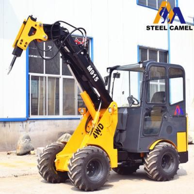 Construction Loader Machine with Skid Steer Loader Backhoe Attachments