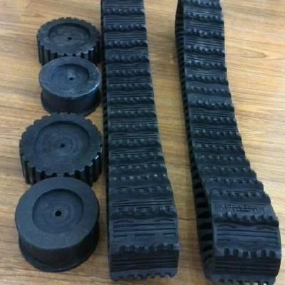 China Businesses Wholesale Rubber Track (100*20*76) for Small Robot