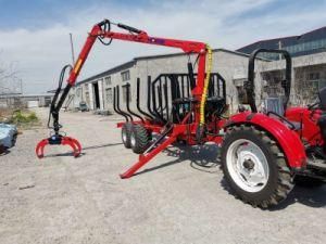 Timber Trailer with Crane Grapple