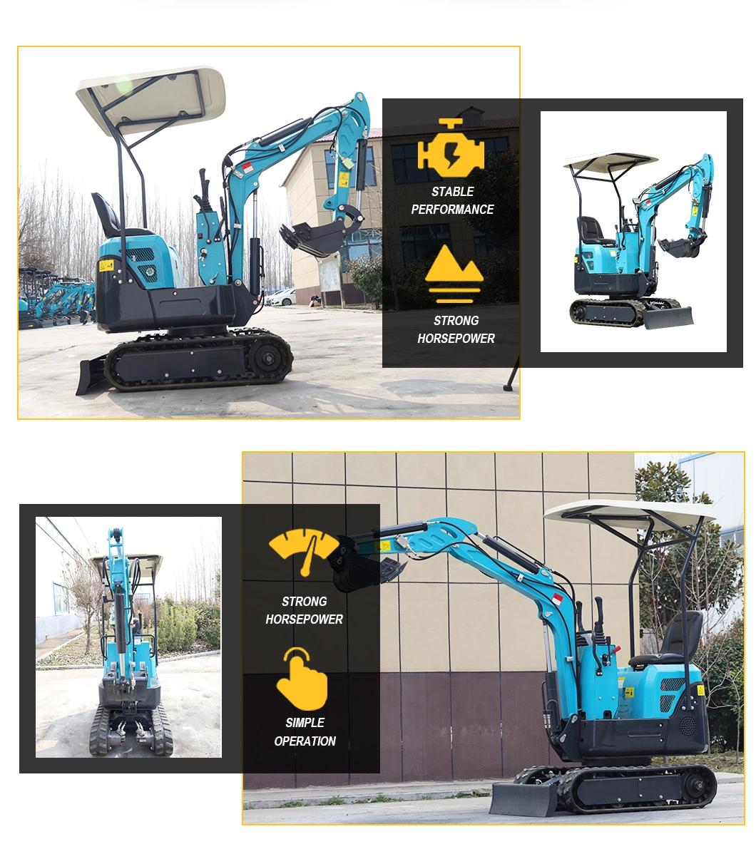 China Good Quality Reliable Supplier Digger Mini Excavator with 0.09m3 Bucket Small Crawler for Farm Land