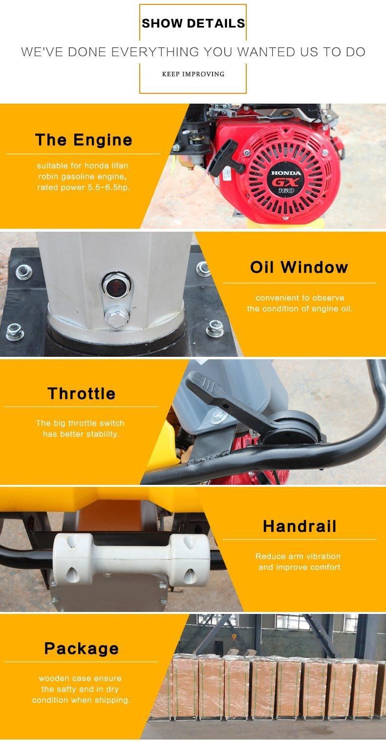 Air Cooled 4 Stroke Single Cylinder Gasoline Engine Tamping Rammer Vibration Rammer