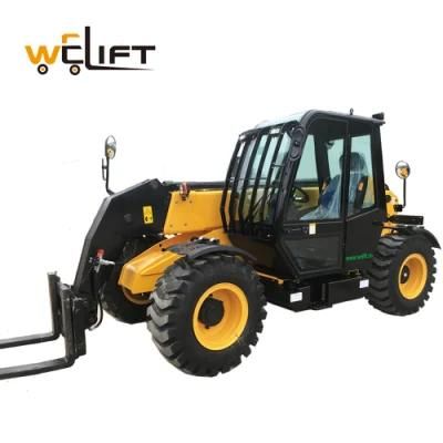 3 Tons Telehandler Forklift 4X4 Telescopic Boom Wheel Loader, 4X4 Wheel Loader with Telescopic Boom