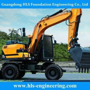 Low Price Construction Full Hydraulic Wheel Excavator