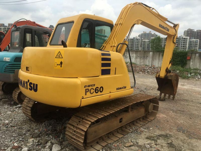 Japan Imported 6t Komatsu PC60-7 Crawler Excavator Bucket Size 0.3m3