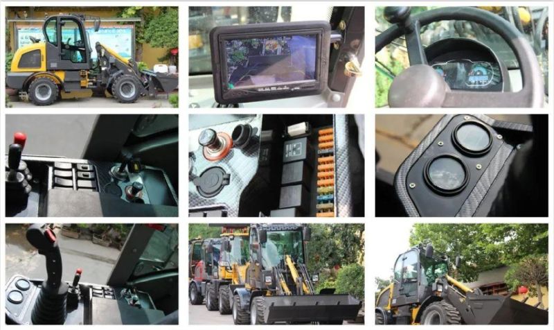 China Wolf Loader Supplier 1.6 Tons Electric Joystick 4 Wheel Loader Drive /Diesel Telescopic Loader/Telescopic Loader for Farm
