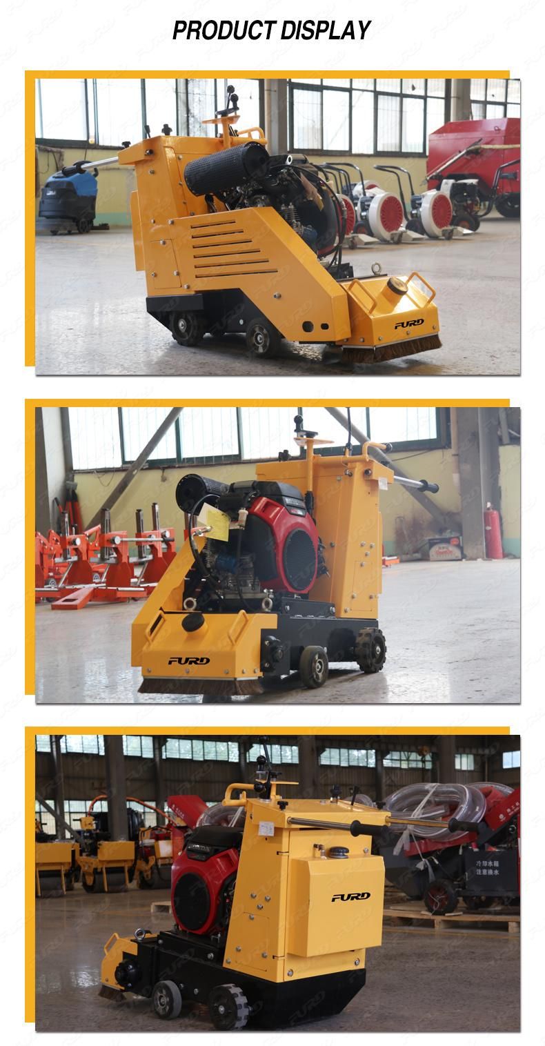 Gasoline Road Milling Machine Portable Mini Walk-Behind Concrete Scarifier for Sale