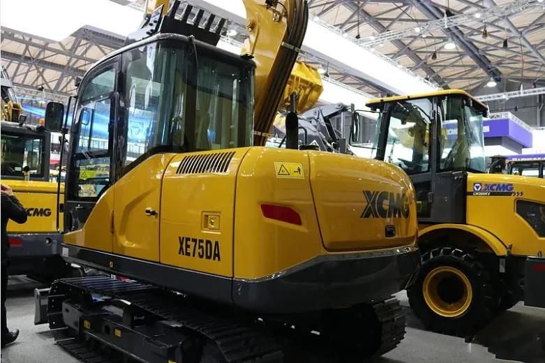 Xe75da 7 7.7 Ton Used Mini Small Second Hand China Medium Hydraulic Crawler Earth Moving Mining Machine Construction Machinery Excavators Digger Xe75da
