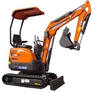 China Mini Trench Digger with Bucket Crawler Excavator Parts for Sale New Mini Excavator Price Garden Mini Digger Excavator