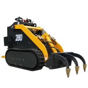 Farm Machinery Mini Crawler Tracked Skid Steer Towable Backhoe Loader Mini Rubber Track Skid Steer Loader