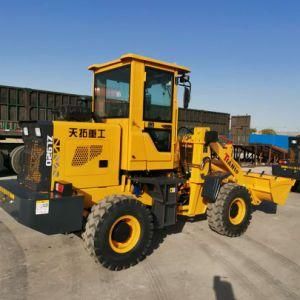 1.6ton Four-Wheel Drive Tractor Front End Wheel Loader with with Log Gripper
