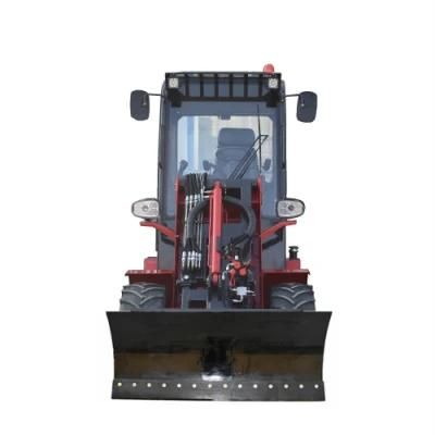 Mini a. C Cabin Wheel Loader 1 Ton Long Arm Telescopic Front Loader with CE Made in China