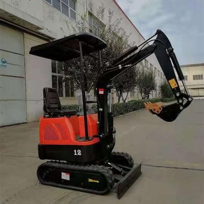 EPA Engine 1 Ton Family Personal Use Tracked Mirco Digger Excavator