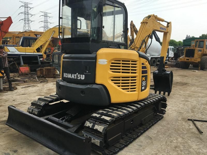 Slightly Used Komatsu 5t MIDI Excavator Komatsu PC55mr PC50mr Excavator with Rubber Track